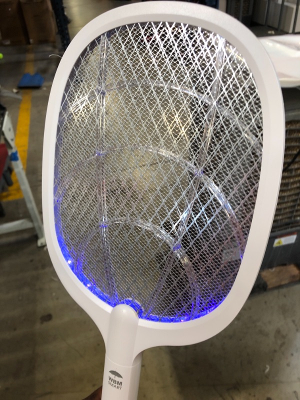 Photo 3 of 2 in 1 Electric Bug Zapper, Mosquitoes Trap Lamp & Racket, USB Rechargeable Electric Fly Swatter for Home and Outdoor Powerful Grid 3-Layer Safety Mesh Safe to Touch, 