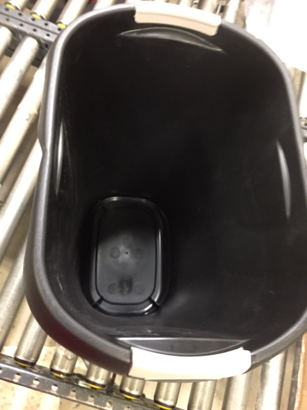 Photo 3 of 8 Gal. Black Rectangular Trash Can with LinerLock