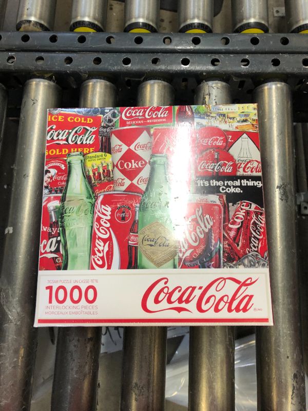 Photo 2 of COCA-COLA 1000 Pc Jigsaw Puzzle MAJESTIC by SPRINGBOK Coke LOGO
