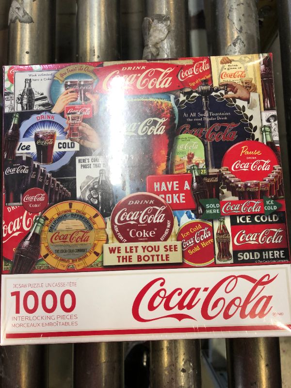 Photo 1 of  1000 Piece Puzzle COCA-COLA DECADES OF TRADITION
