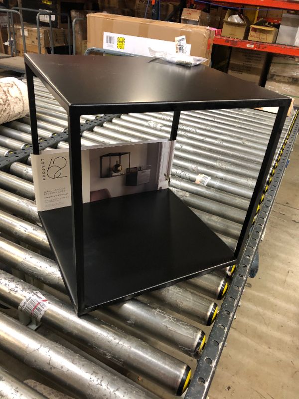 Photo 2 of Project 62 Wall Hanging Metal Single Storage Cube in Black Powder Coat Finish