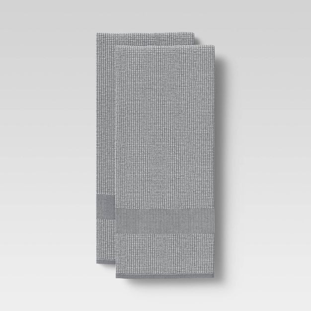 Photo 1 of 2pk Cotton Waffle Terry Kitchen Towels - Threshold™

