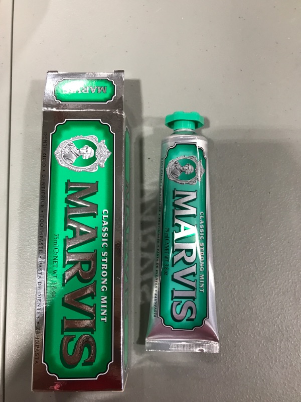 Photo 2 of 'Marvis' Mint Toothpaste, Classic Strong Mint

