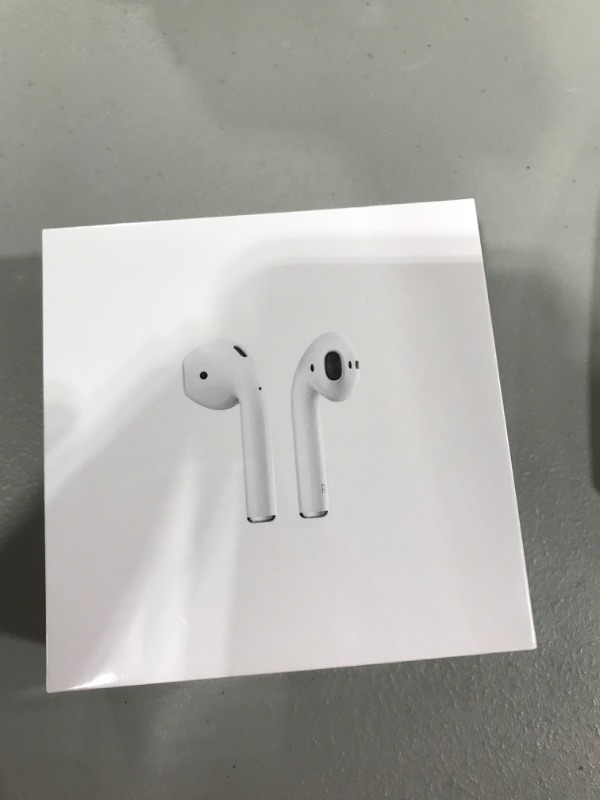 Photo 2 of Apple AirPods (2nd Generation) Wireless Earbuds with Lightning Charging Case Included. Over 24 Hours of Battery Life, Effortless Setup. Bluetooth Headphones for iPhone
FACTORY SEAL 