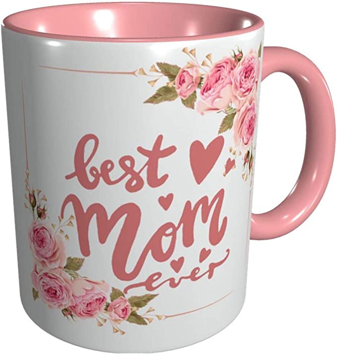 Photo 1 of BLUBLU Funny Coffee Mug 11oz Novelty CeramicTea Cup for Gifts - Floral Mom
