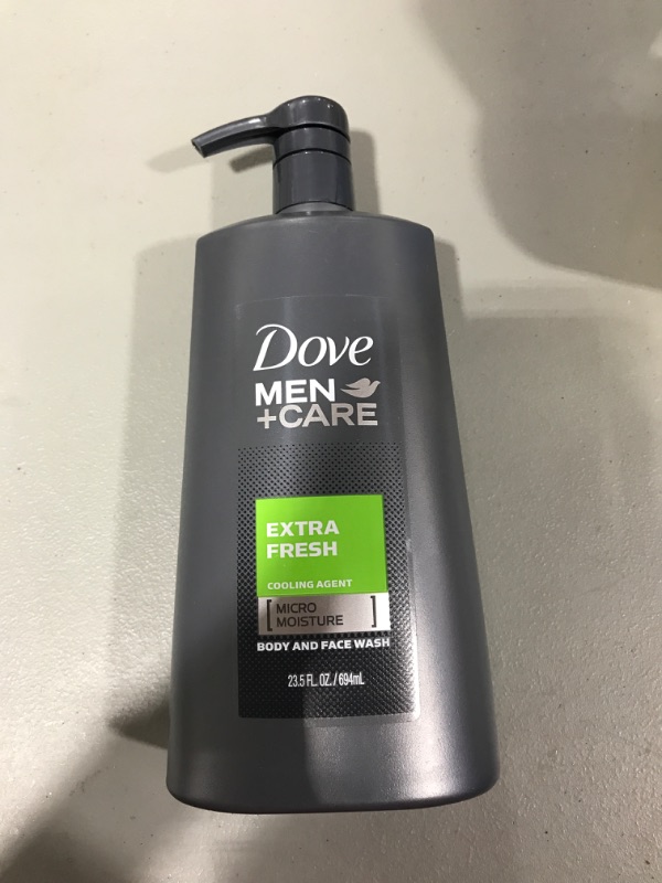 Photo 2 of Dove Men+Care Body and Face Wash Pump for Dry Skin Extra Fresh More Moisturizing Than Typical Bodywash 23.5 oz
