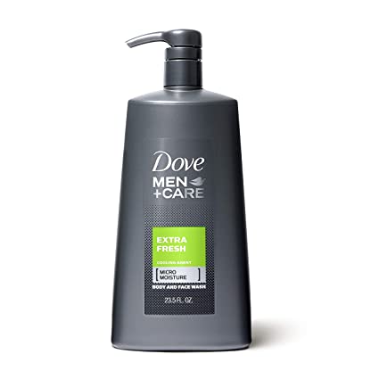 Photo 1 of Dove Men+Care Body and Face Wash Pump for Dry Skin Extra Fresh More Moisturizing Than Typical Bodywash 23.5 oz
