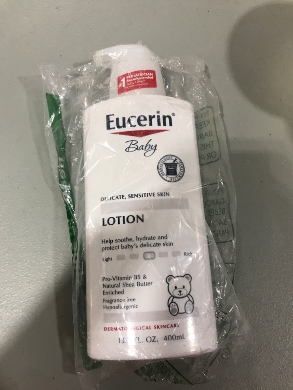 Photo 2 of Eucerin Baby Body Lotion, Fragrance Free Baby Lotion, 13.5 Fl Oz Pump Bottle
