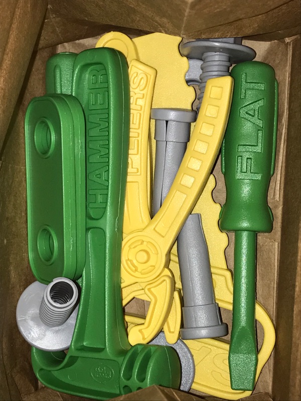 Photo 4 of Green Toys Tool Set, Blue - 15 Piece Pretend Play, Motor Skills, Language & Communication Kids Role Play Toy. No BPA, phthalates, PVC. Dishwasher Safe, Recycled Plastic, Made in USA.
