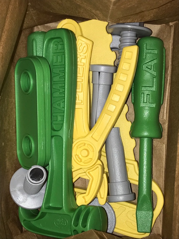 Photo 4 of Green Toys Tool Set, Blue - 15 Piece Pretend Play, Motor Skills, Language & Communication Kids Role Play Toy. No BPA, phthalates, PVC. Dishwasher Safe, Recycled Plastic, Made in USA.