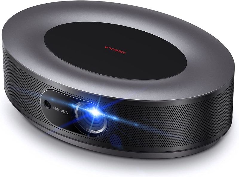 Photo 1 of Anker Nebula Cosmos Full HD 1080p Home Entertainment Projector, 1080p Video Projector,900 ANSI Lumens, Android TV 9.0, Digital Zoom, HLG, HDR10,(Onyx Black)