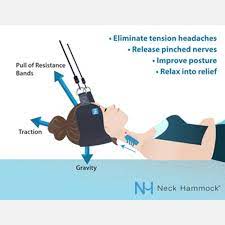 Photo 1 of  Neck Head Hammock, Cervical Traction Device for Neck Pain Relief with Portable Adjustable Straps