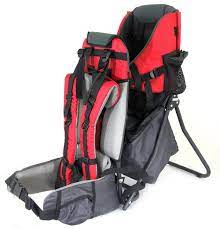 Photo 1 of Baby Back Pack Cross Country Carrier Stand Child Kid Sun Shade Visor Shield Red
