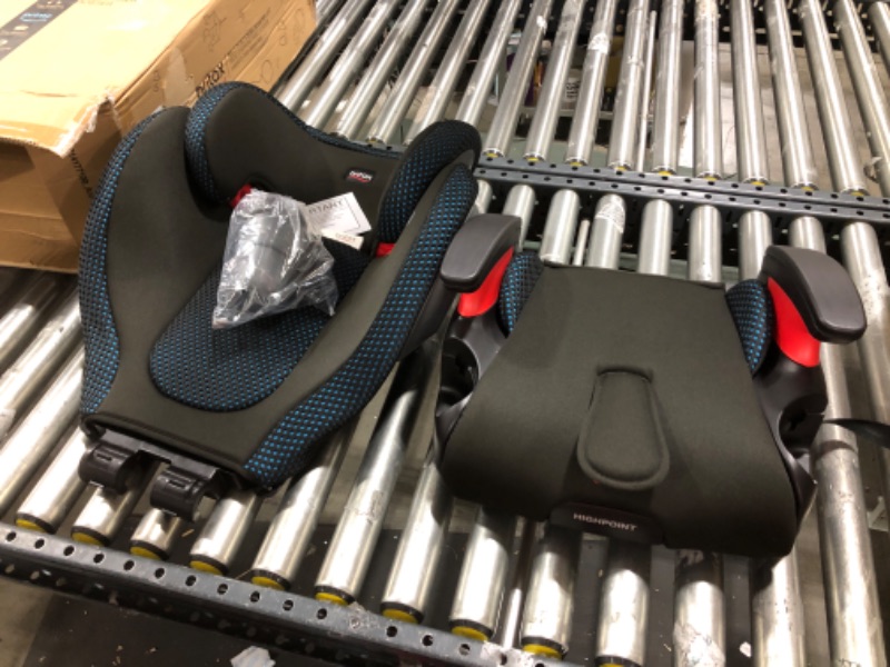 Photo 2 of Britax Highpoint 2-Stage Belt-Positioning Booster Car Seat, Teal - Highback and Backless Seat Cool Flow Teal