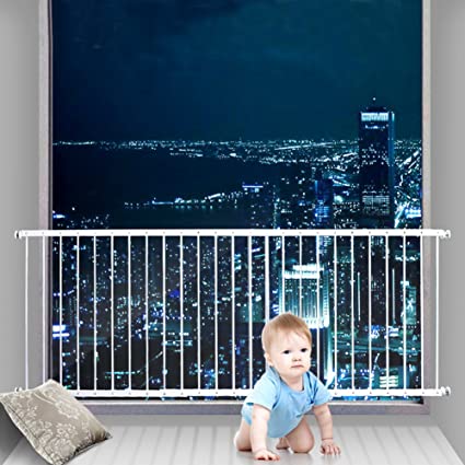 Photo 1 of Fairy Baby Window Guards for Children, Adjustable Wide Child Safety Window Guard Prevents Accidental Falls, Home Security Childproof Interior Bar Guard for Windows Wide 86.61"-112.2"(4 Panels)
