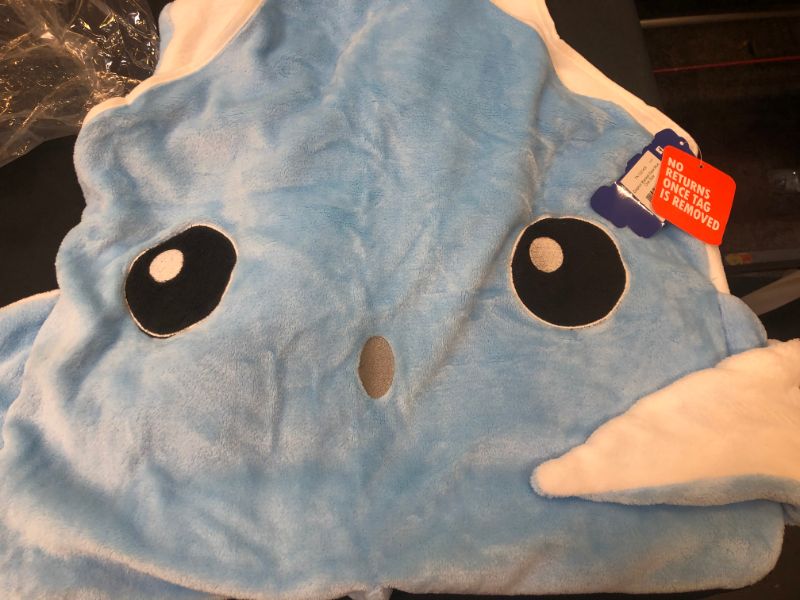 Photo 2 of  Dolphin Blanket Sack - Comfy Blanket For Kids (Blue, One Size)
