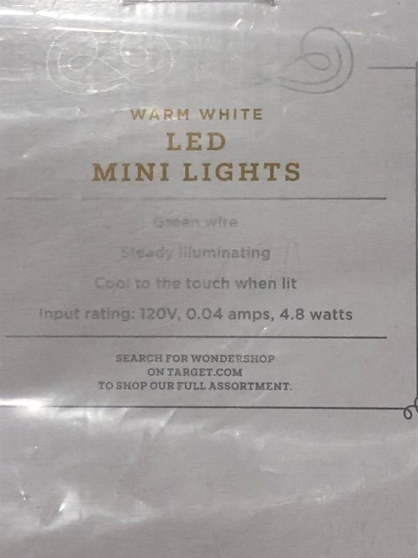 Photo 2 of 60ct LED Smooth Mini Christmas String Lights - Wondershop™
