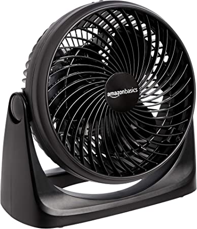 Photo 1 of Amazon Basics 3 Speed Small Room Air Circulator Fan, 7-Inch, Black
