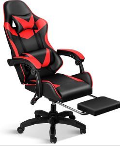 Photo 1 of YSSOA FNGAMECHAIR01 Gaming Office High Back Computer Ergonomic Red/Black
