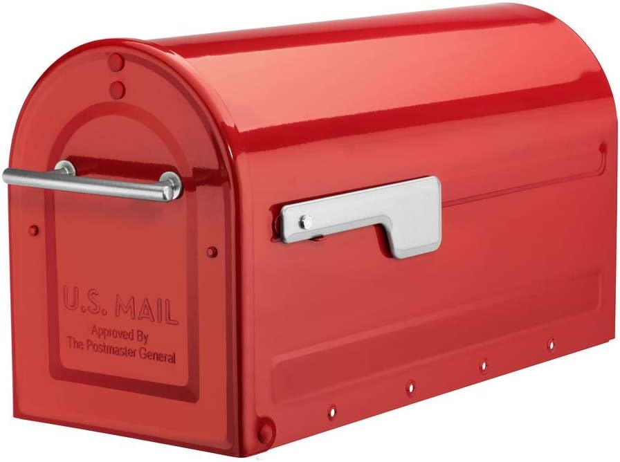 Photo 1 of Architectural Mailboxes 7900-7R-SR Boulder Mailbox, Red
