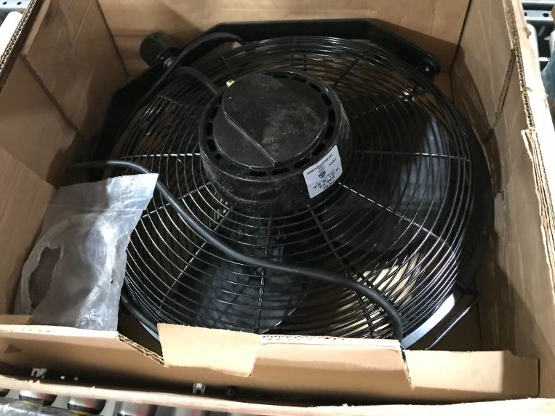 Photo 2 of Air King 1/16 HP Motor 3-Speed Non-Oscillating Enclosed Ceiling Mount Fan, Black, 18"