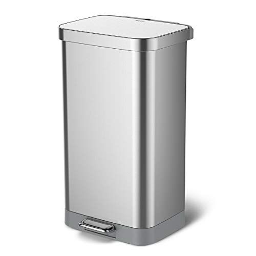 Photo 1 of Barcode for Glad Stainless Steel Step Trash Can with Clorox Odor Protection Large Metal Kitchen Garbage Bin with Soft Close Lid, 
