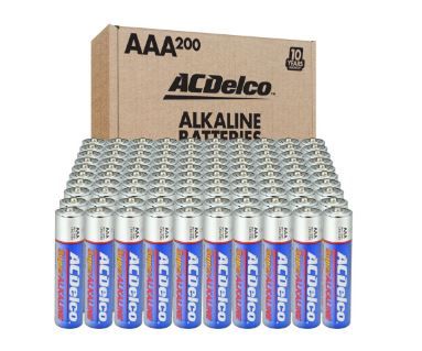 Photo 1 of ACDelco 200 Packs AAA Super Alkaline Batteries, 10 Years Shelf Life, with Organizer Box
