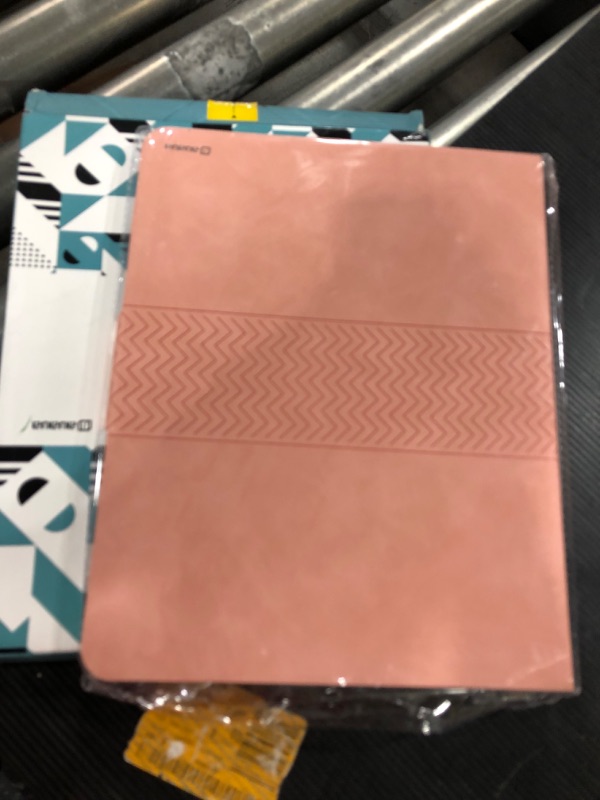 Photo 2 of auaua Case for iPad Pro 12.9'' 2021(5th Gen), 2020(4th Gen), 2018(3rd Generation) with Pencil Holder, Auto Sleep/Wake, Vegan Leather (Pink)
