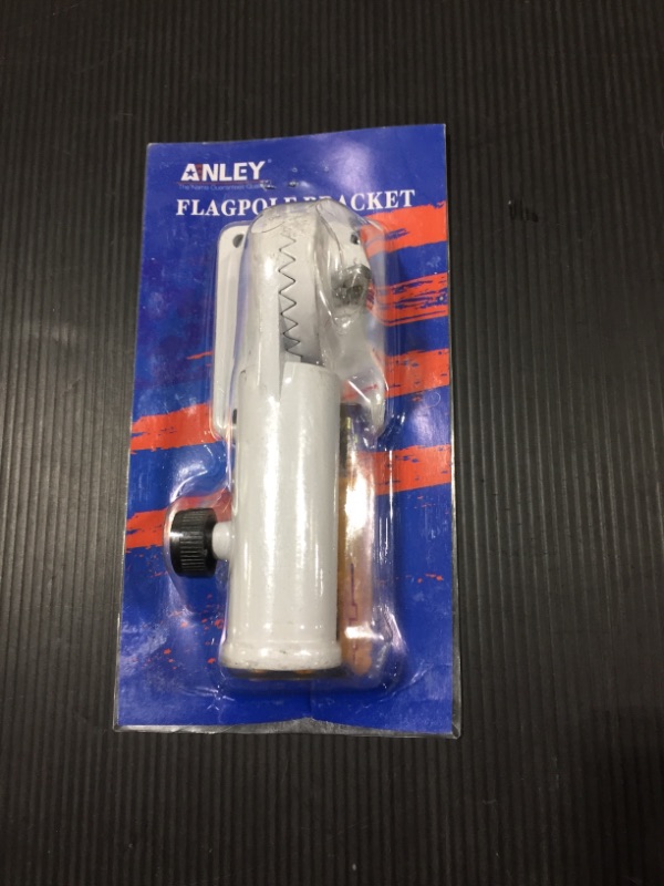 Photo 2 of Anley Multi-Position Flag Pole Mounting Bracket with Hardwares - Made of Aluminum - Strong and Rust Free - 1" Diameter (White)
