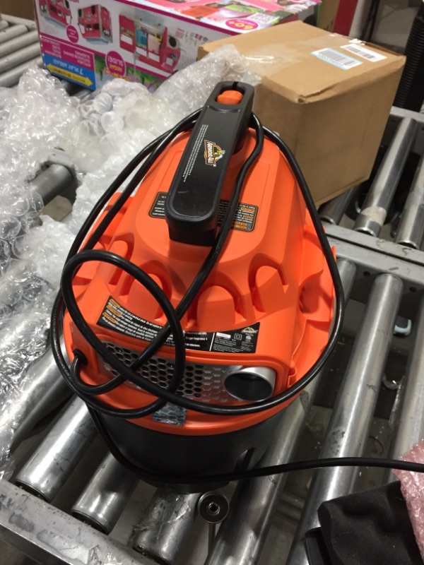 Photo 2 of Armor All, AA255 , 2.5 Gallon 2 Peak HP Wet/Dry Utility Shop Vacuum , Orange
