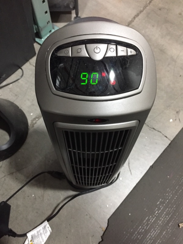 Photo 2 of Lasko 1500W Digital Ceramic Space Heater with Remote, 755320, Silver