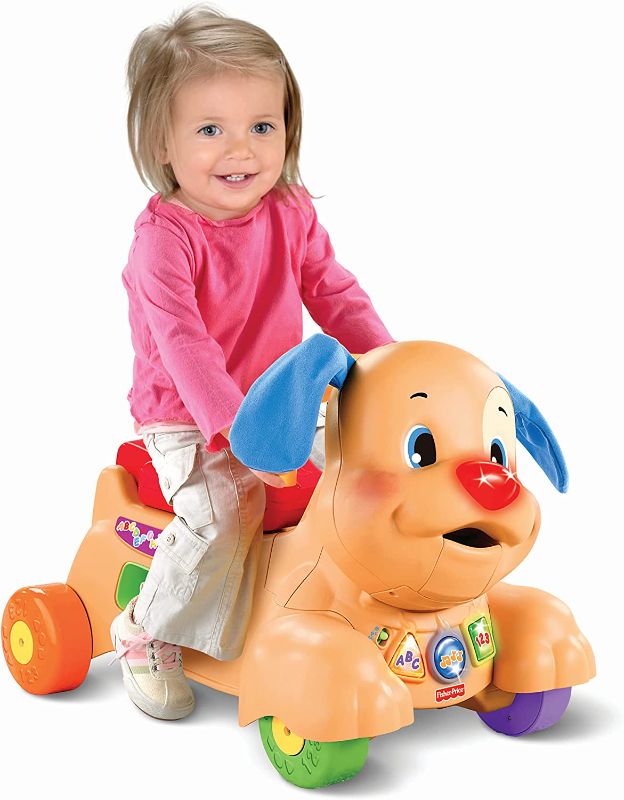 Photo 2 of Fisher-Price Laugh & Learn Stride-to-Ride Puppy [Amazon Exclusive]
