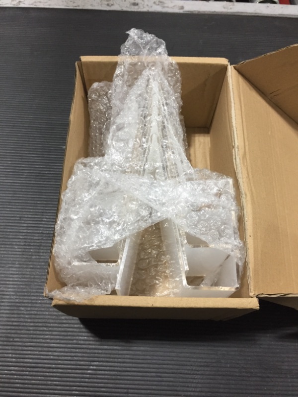 Photo 1 of 6 Pcs Clear Acrylic Book Display Stand Large - Transparent Book Display Stand for Book Magazine Comic Easel Phone Tablet Holder Book Stands for Display ?L 4.3in x W 3.9in x H 5.9in