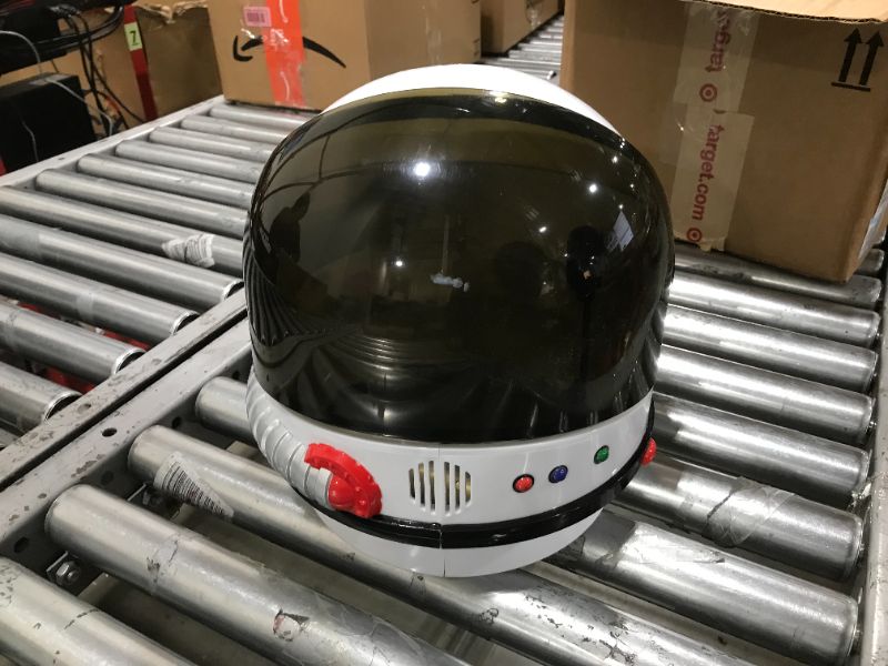 Photo 2 of Aeromax Jr. Astronaut Helmet with sounds White, Suggested for Ages 8 and up White Helmet