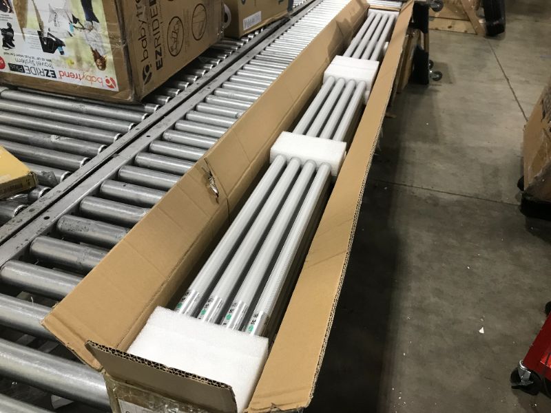 Photo 2 of 8ft LED Bulbs,8 foot LED Shop light, F96T12 T12 Bulb Fluorescent Replacement, T8 96" 45Watt FA8 Single Pin LED Tube Lights 5400LM, Ballast Bypass, 6000k, Milky Cover, Workshop, Warehouse(12 Pack) 12PACK Milky