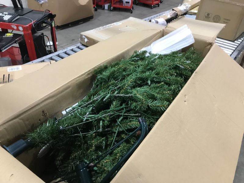 Photo 2 of 6.5ft National Christmas Tree Company Pre-Lit Dunhill Fir Artificial Christmas Tree with 600 Dual Color LED Lights  Powerconnect