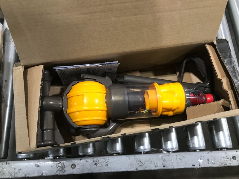 Photo 2 of Casdon Dyson Ball | Miniature Dyson Ball Replica For Children Aged 3+ | Features Working Suction To Add Excitement To Playtime Grey/Yellow