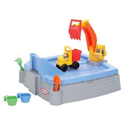 Photo 1 of Little Tikes Big Digger Outdoor Construction Sandbox with Crane and Dump Truck

