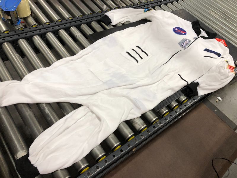 Photo 2 of Astronaut One Piece Adult Space Jumpsuit Cosplay Costume by Silver Lilly, SIZE LARGE
