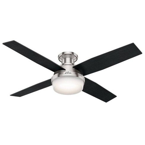 Photo 1 of 52" Dempsey Low Profile Ceiling Fan with Light with Handheld Remote - Hunter Fan

