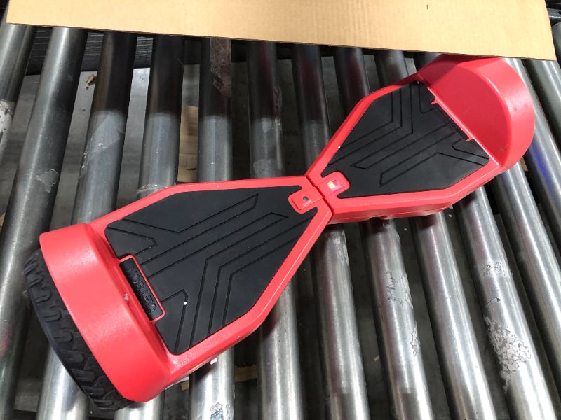 Photo 5 of Jetson Spin All Terrain Hoverboard with LED Lights Anti Slip Grip Pads Self Balancing Hoverboard with Active Balance Technology Range of Up to 7 Miles, Ages 13+, RED
