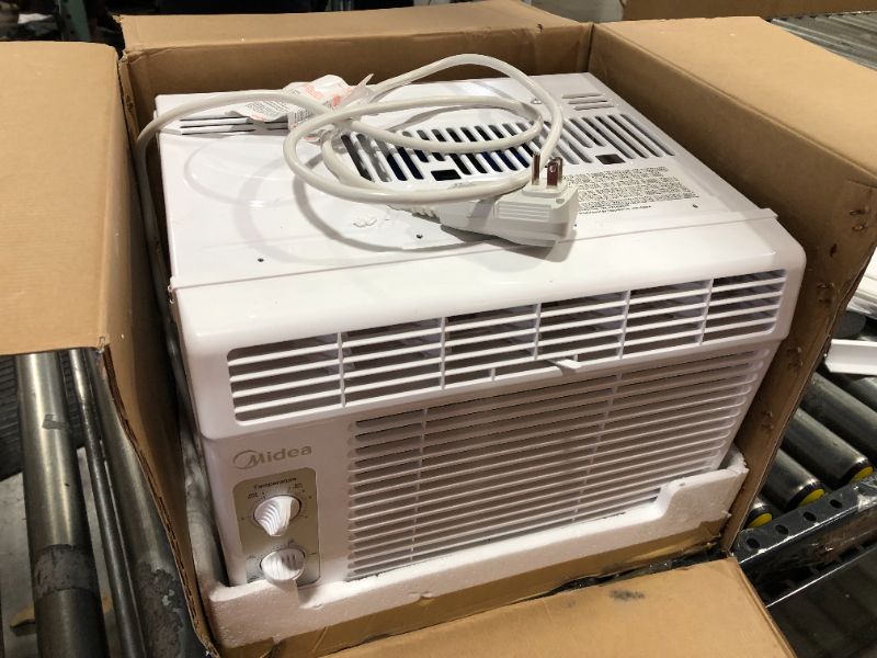 Photo 2 of Midea 5,000 BTU EasyCool Window Air Conditioner and Fan - Cool up to 150 Sq. Ft. with Easy to Use Mechanical Control and Reusable Filter