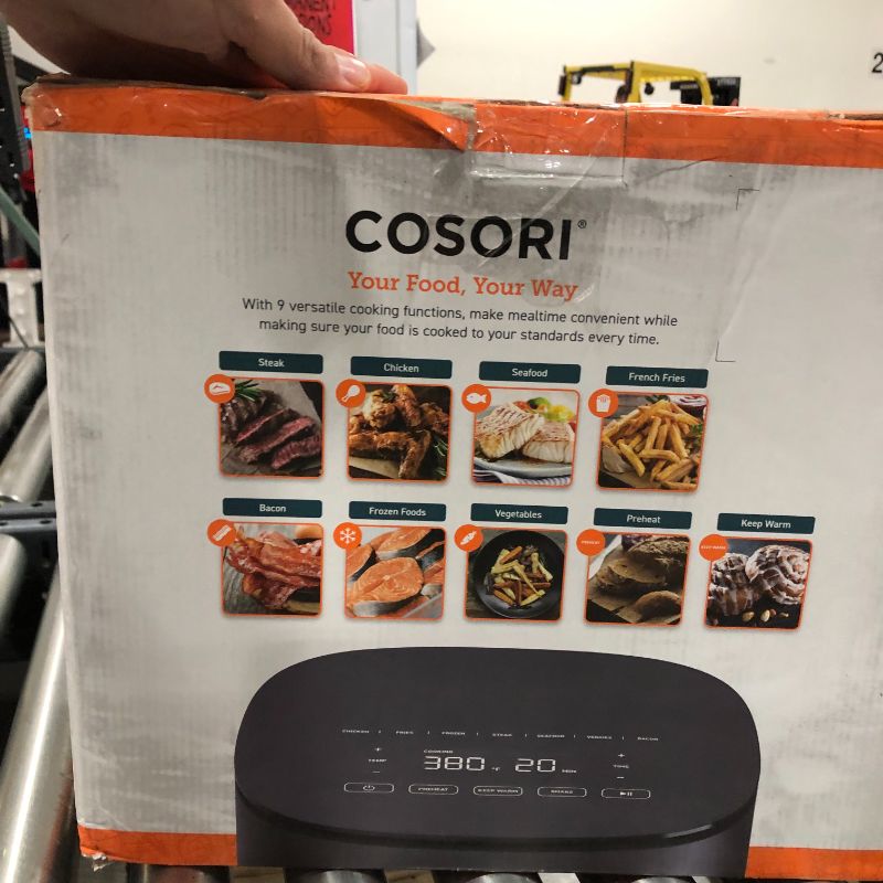 Photo 6 of COSORI Air Fryer, 5 Quart Compact Oilless Oven, 30 Recipes, up to 450?, 9 One-Touch Cooking Functions, Tempered Glass Display, Free up Counter Space
