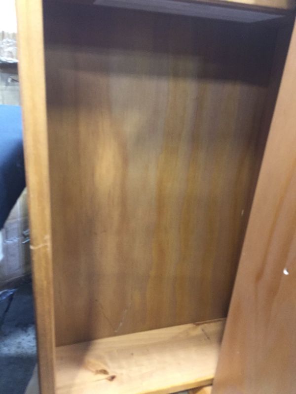 Photo 7 of ***SEE PHOTOS FOR DAMAGES***Rosie Mid Century Modern Caramel 2-Drawer Nightstand
