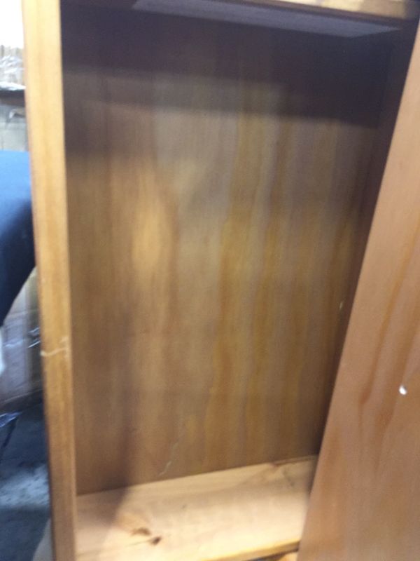 Photo 5 of ***SEE PHOTOS FOR DAMAGES***Rosie Mid Century Modern Caramel 2-Drawer Nightstand
