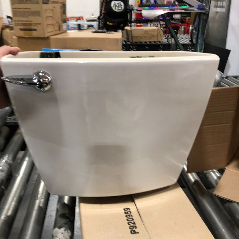 Photo 2 of American Standard 4149A104 Champion 4 Toilet Tank Only with EverClean Surface - Left-Mounted Tank Lever White Fixture Toilet Tank Only
