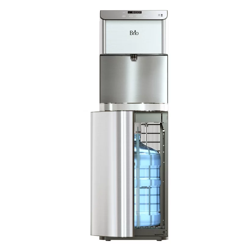 Photo 1 of Brio 700 Series Self Cleaning 3-5 Gallon Capacity Bottom Load Custom Tri Temp Touchless Dispense Water Cooler Dispenser Ranging From 39-59°F Cold, 174–194°F Hot and Room Temperature Water Settings