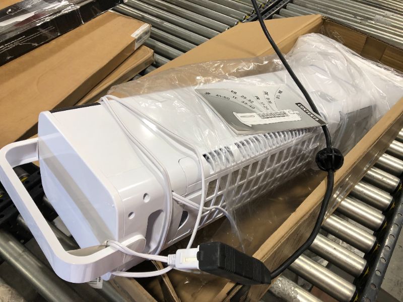 Photo 1 of Evaporative Air Cooler, Portable Air Conditioner Fan, 35'' Evaporative Cooler with 3 Speeds & 52°Oscillation, 12-H Timer Remote Control Swamp Cooler w/Cooling Function for Home & Office
