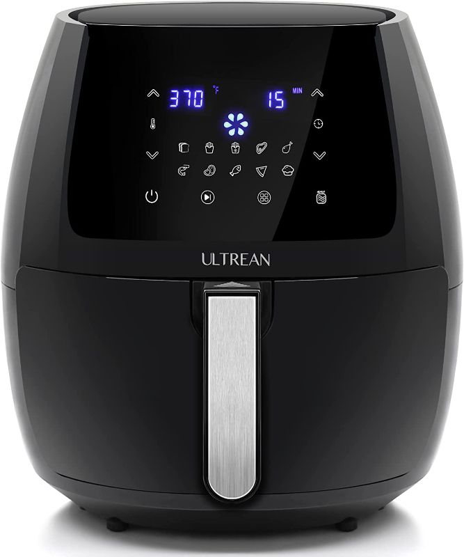 Photo 1 of ULTREAN 5.8 Quart Air Fryer, Electric Hot Air Fryers Oilless Cooker with 10 Presets, Digital LCD Touch Screen, Nonstick Basket, 1700W, UL Listed (Black)
