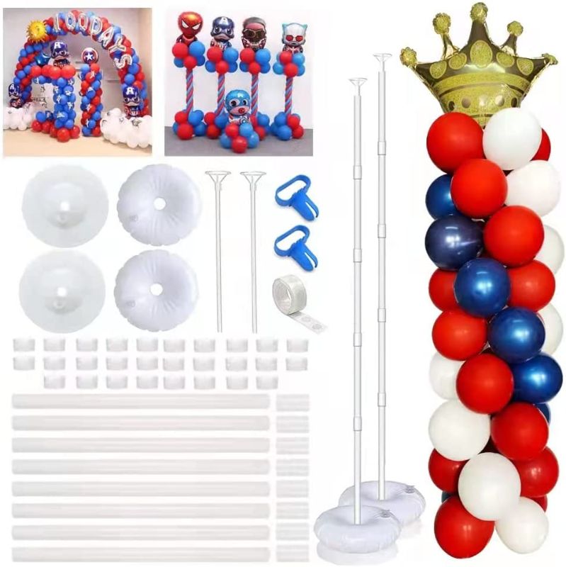 Photo 1 of Balloon Stand Kit -2 Sets upgrade Adjustable Balloon Column Stand Holder Tower decorate your Birthday Theme Party?Not Include Balloons?
